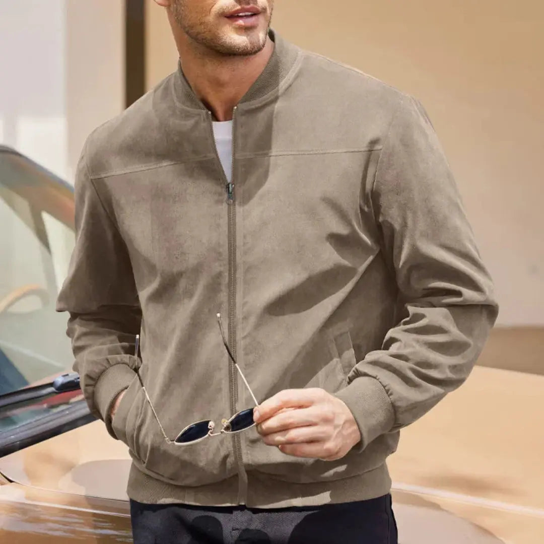 Innsbruck Men's Ribbed Collar Bomber Jacket