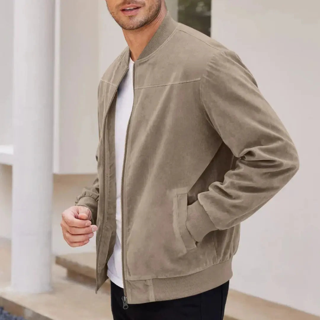Innsbruck Men's Ribbed Collar Bomber Jacket