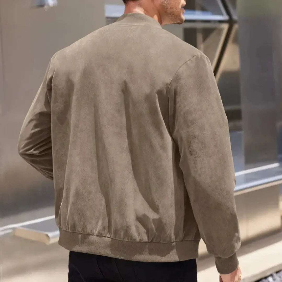 Innsbruck Men's Ribbed Collar Bomber Jacket