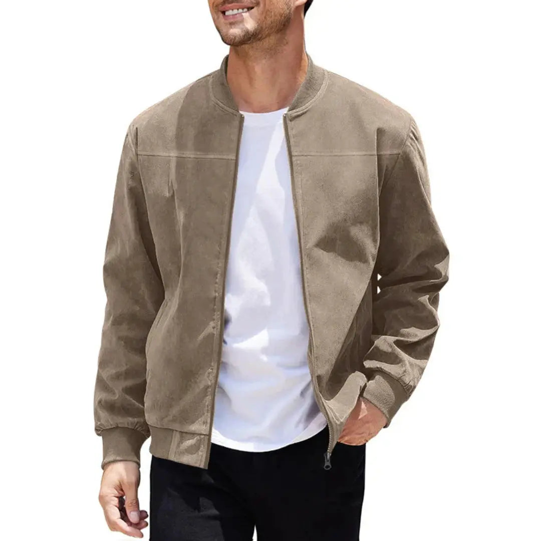 Innsbruck Men's Ribbed Collar Bomber Jacket