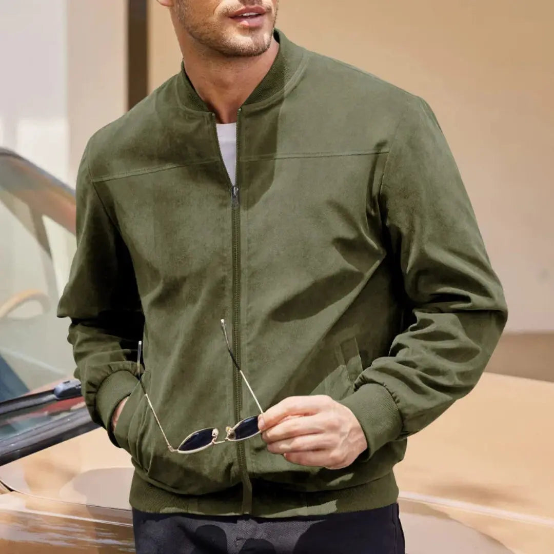 Innsbruck Men's Ribbed Collar Bomber Jacket