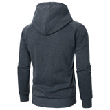 Men's Full-Zip Hoodie with Side Pockets