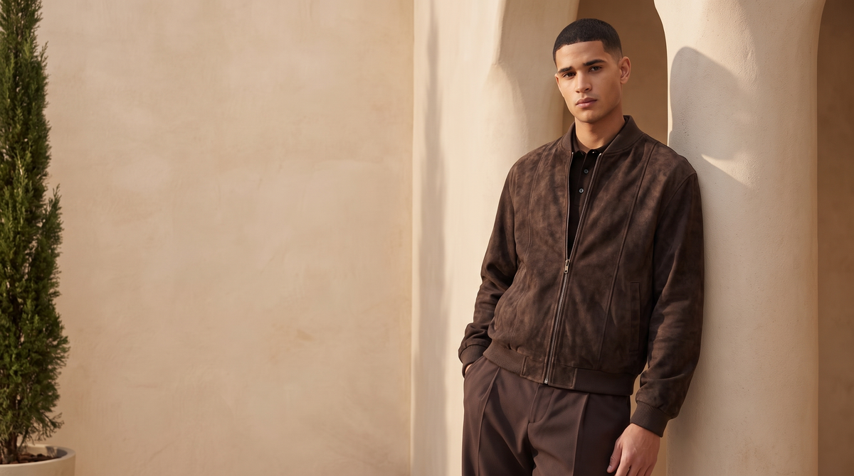 Muceno hero — suede bomber
