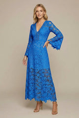 Lisbon Bay Guipure Lace V-Neck Sheath Dress