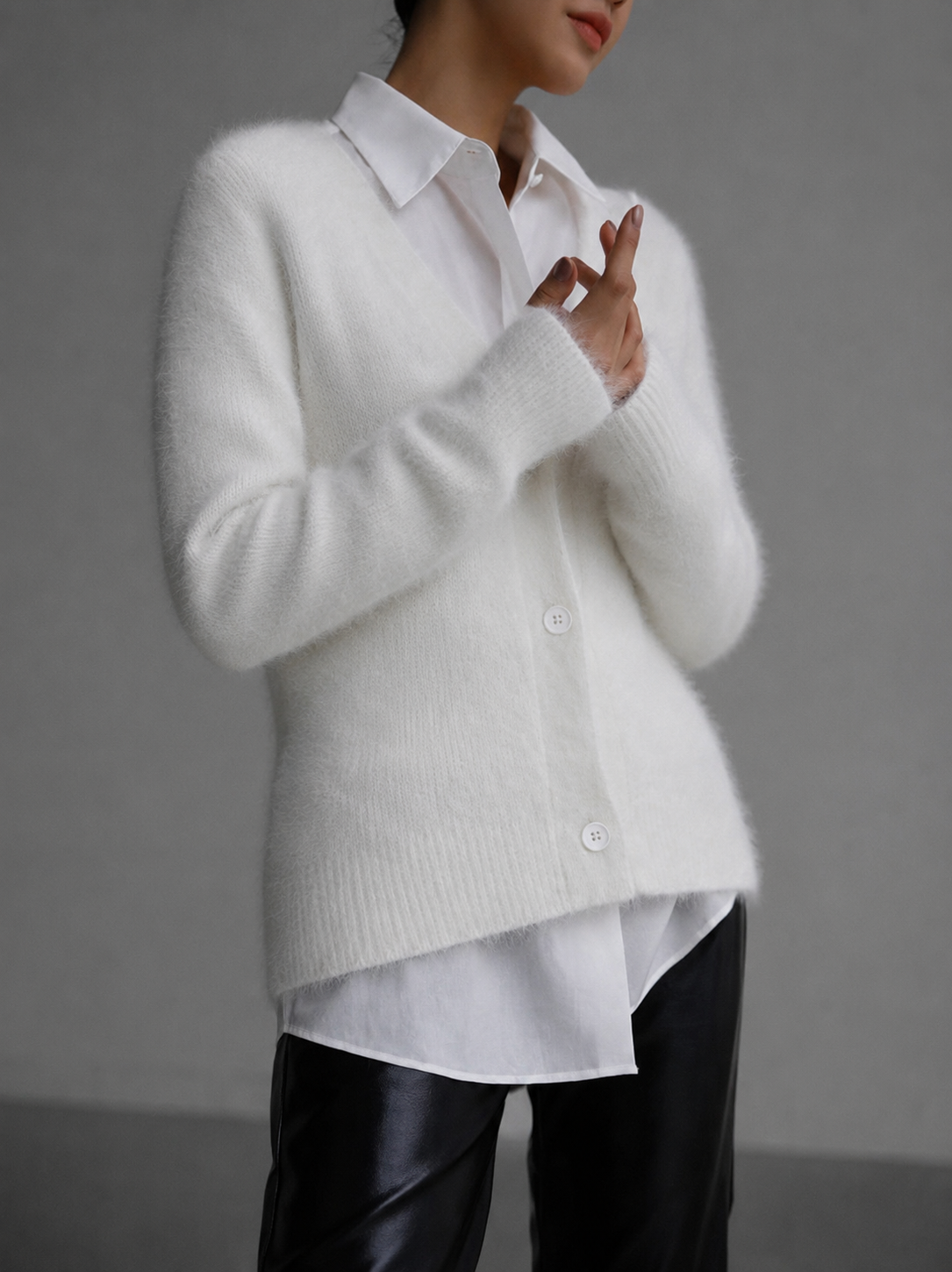 Women's Oversized Button-Up Cardigan