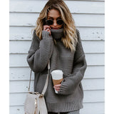 Breckenridge Chunky Ribbed Longline Turtleneck Sweater