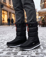 Women's Mid-Calf Quilted Winter Snow Boots with Side Zip