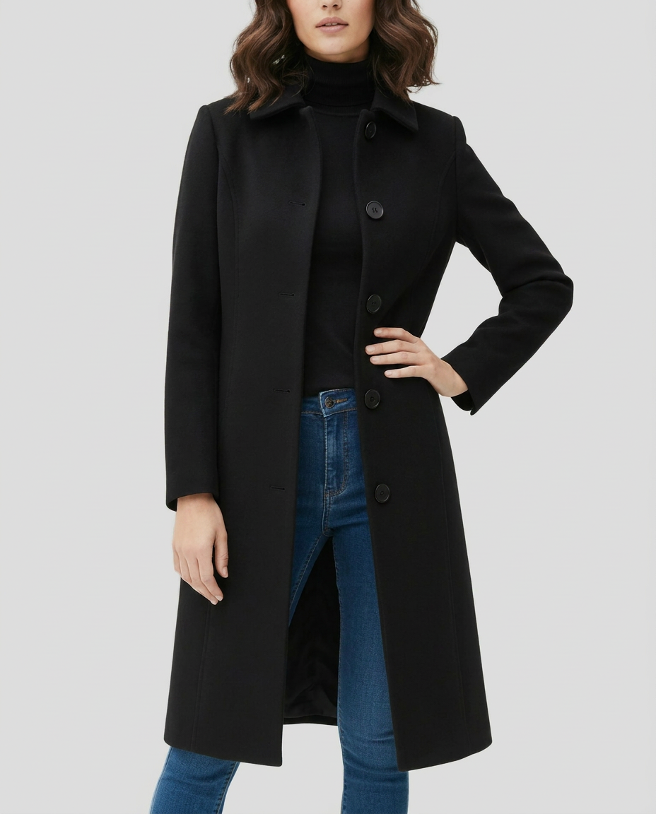 Chelsea Women's Long Single-Breasted Trench Coat