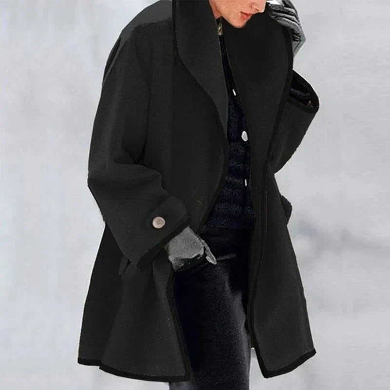 Toledo Tie-Front Button Trench Coat for Women
